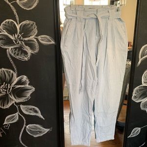 Blue Spice Seersucker Drawstring Pants